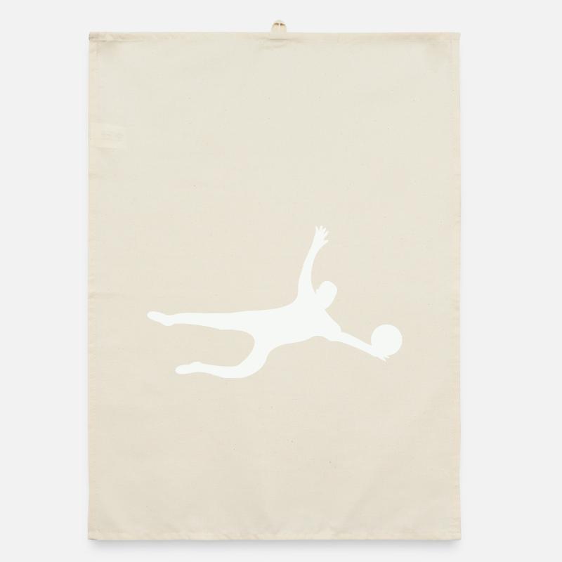 Dynamic Sport Silhouette Goalkeeper Organic dish towel