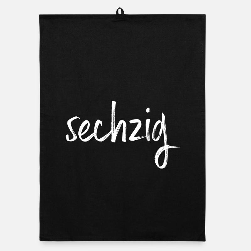60 sechzig 60. Geburtstag Geschenk Organic Geschirrtuch
