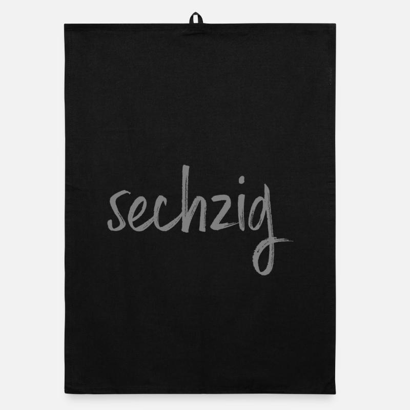 60 sechzig 60. Geburtstag Geschenk Organic Geschirrtuch