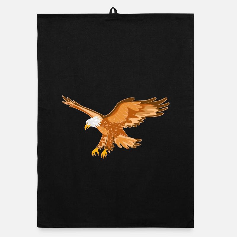 Adler Greifvogel Organic Geschirrtuch