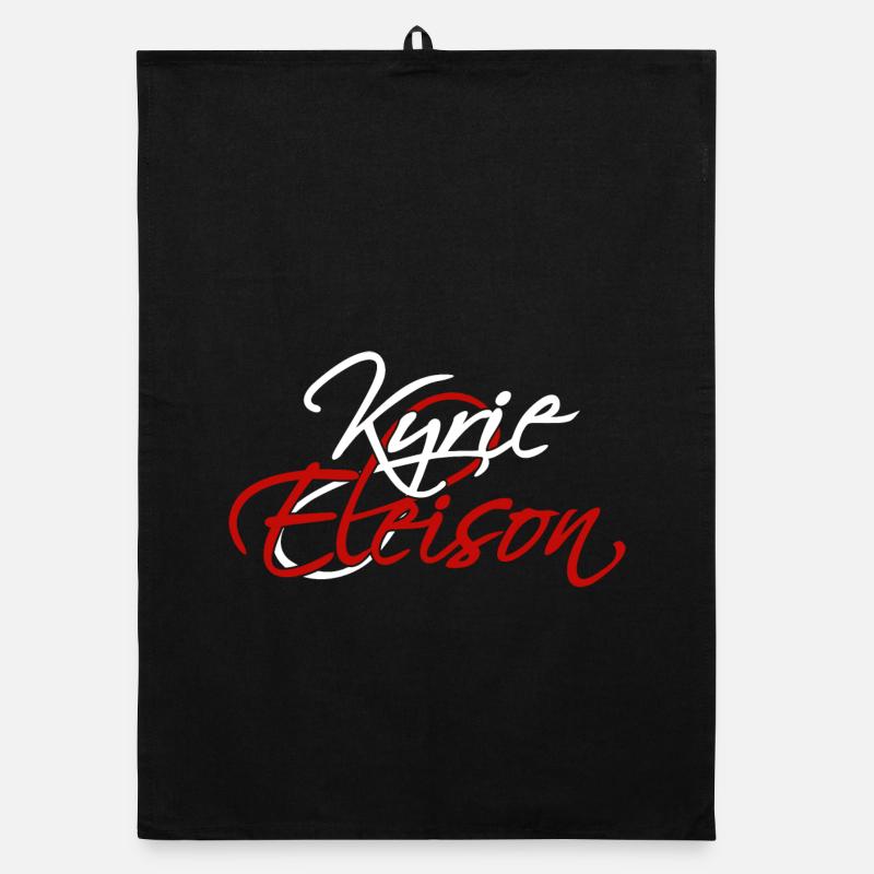 Kyrie Eleison (dunkel) Organic Geschirrtuch