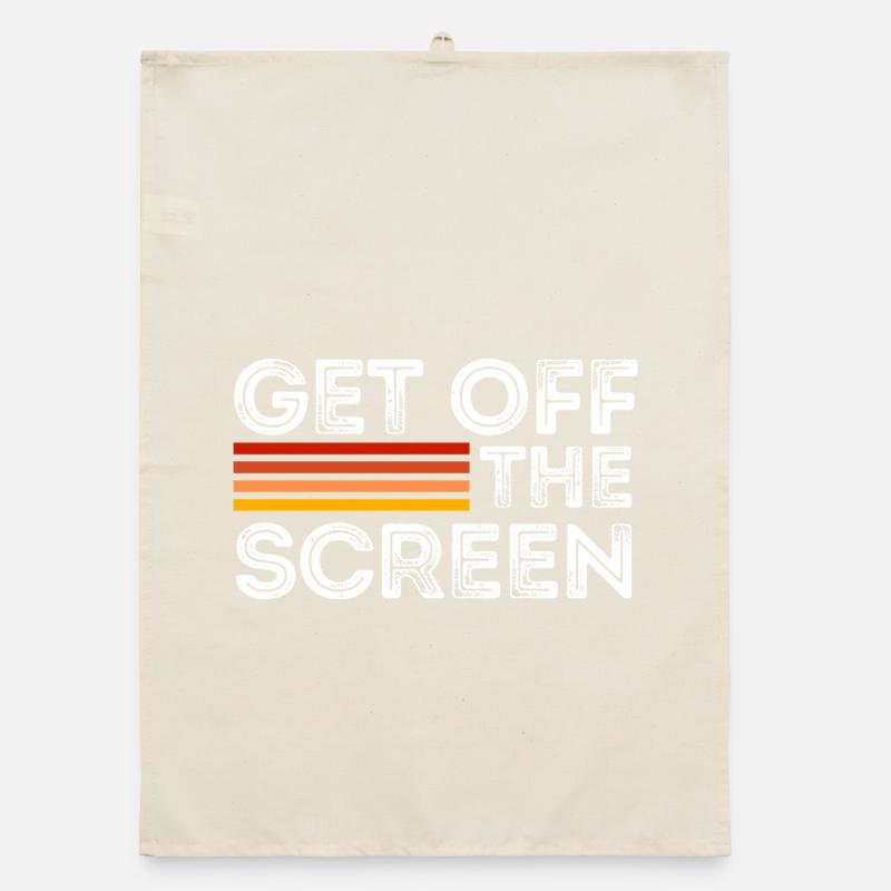 Runter vom Bildschirm Organic Geschirrtuch