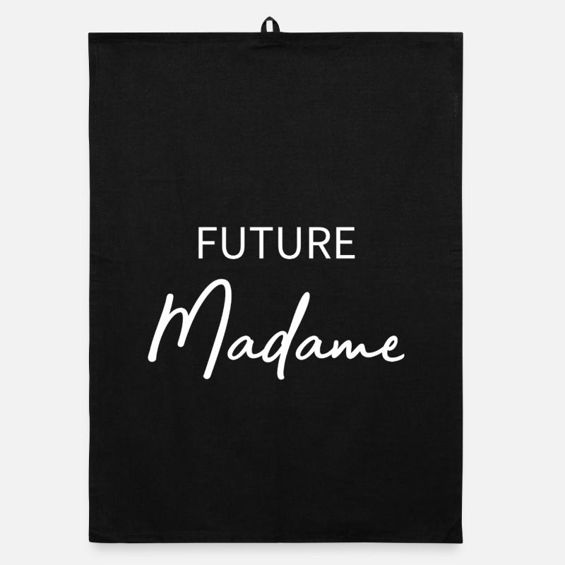 Future Madame - Organic dish towel - black