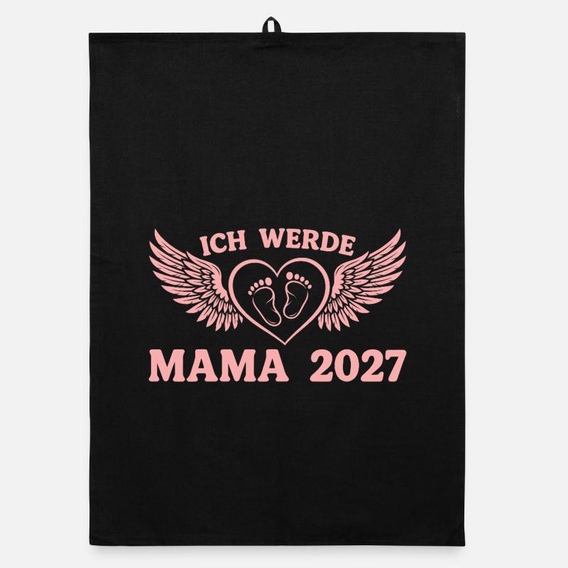 Ich werde Mama 2027 – Stolze werdende Mutter Organic Geschirrtuch