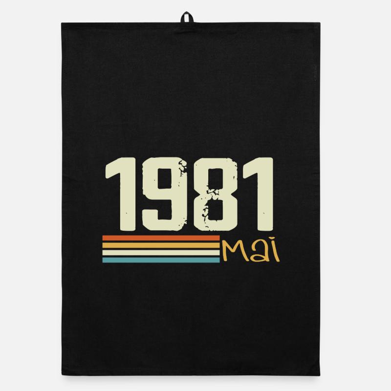May 1981 - Organic dish towel - black