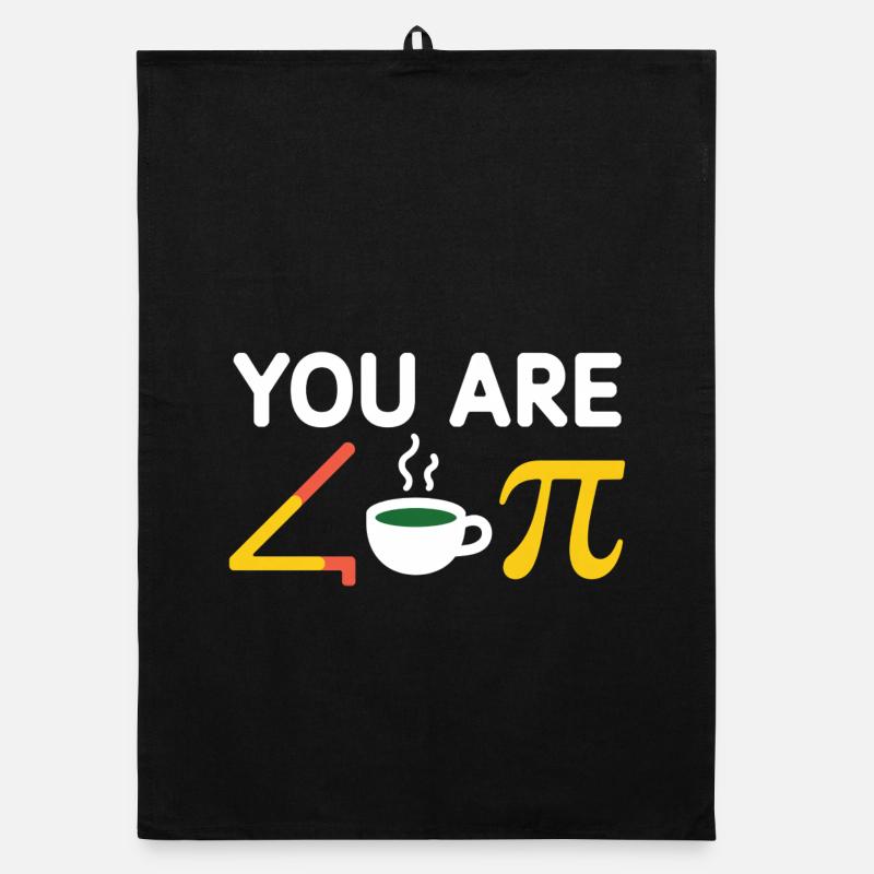 Du bist acute tea Pi Kaffee a Cutie pie Organic Geschirrtuch