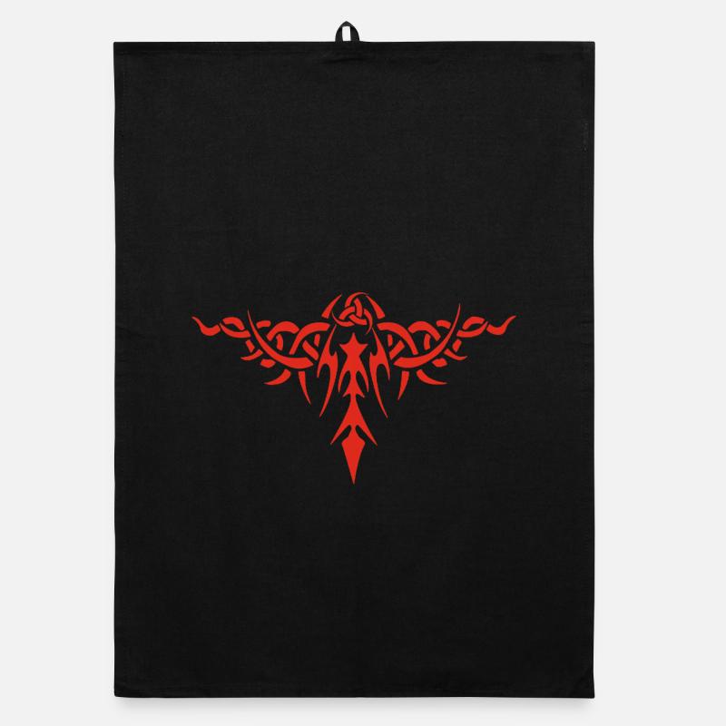 Dorniges Symbol (Rot) Organic Geschirrtuch