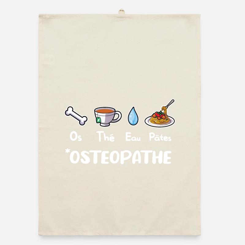 Ostéopathe Humour Cadeau Ostéo Kinésithérapeute Torchon bio