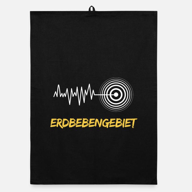 Earthquake Area Awareness Organic dish towel