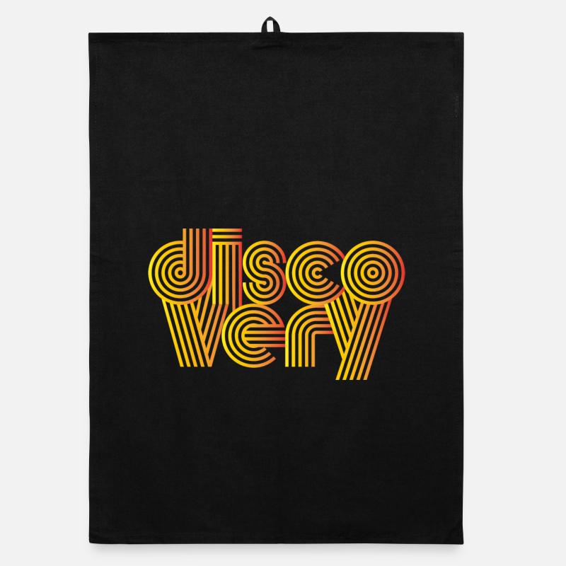 Disco Very Retro Lines Organic dish towel