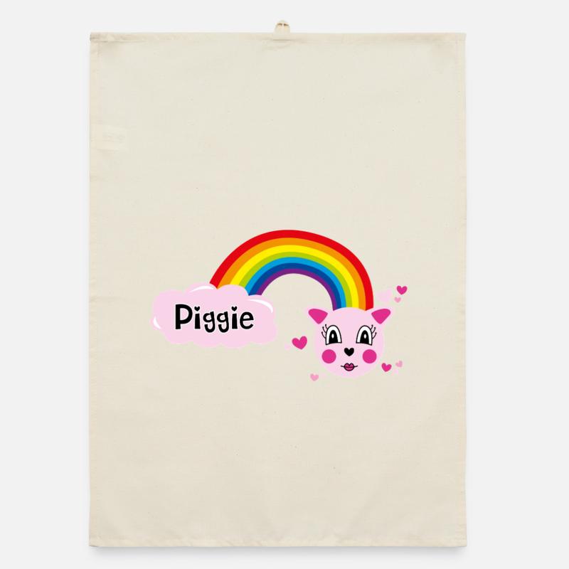 Piggie mimi by Helfspawn Organic dish towel