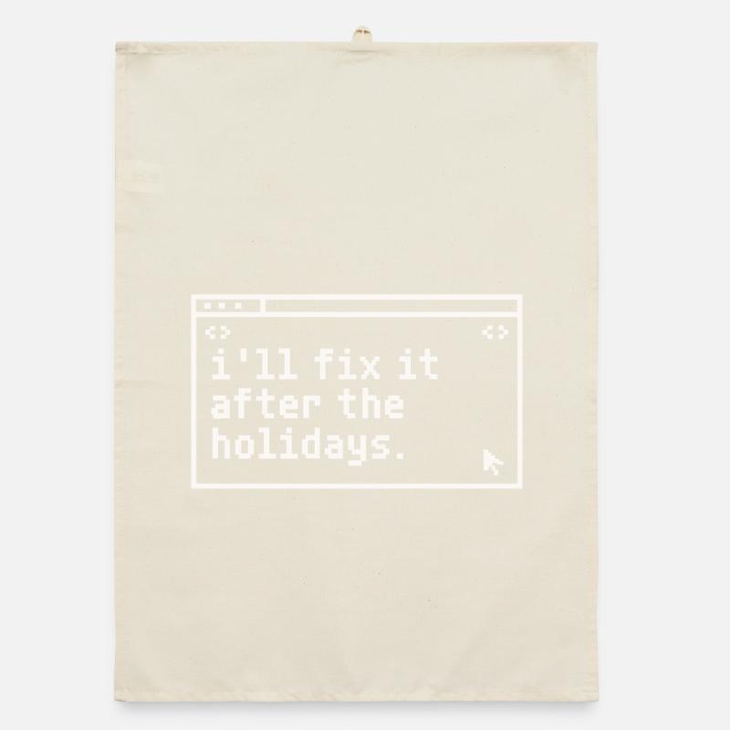 After the holidays: Fix It IT Organic dish towel