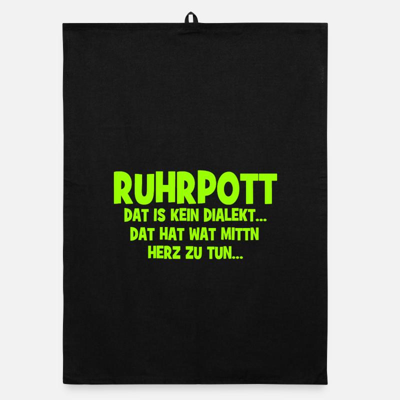 Ruhrpott - Dat hat wat mittn Herz zu tun Organic dish towel