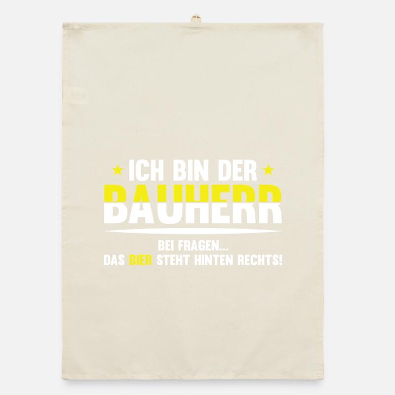 Bayerischer Bierwitz Spruch Organic Geschirrtuch