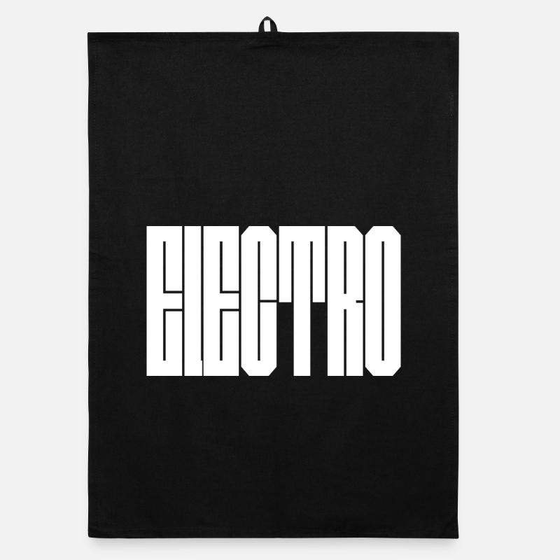 Monochrome Vertical Glyphs Organic dish towel
