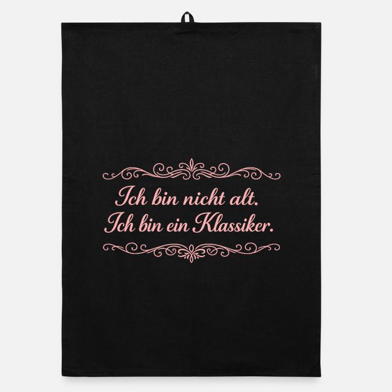 Ich bin nicht alt Klassiker Organic Geschirrtuch