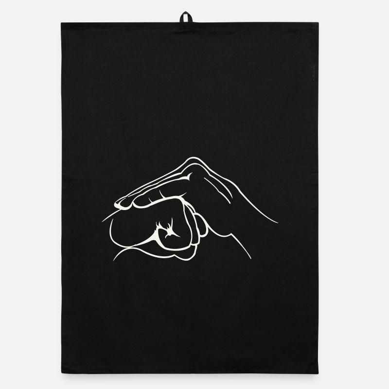 Hands Fist Organic dish towel
