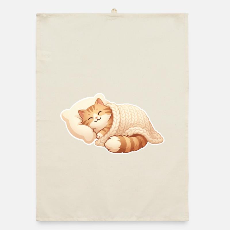 Le chat dort Torchon bio