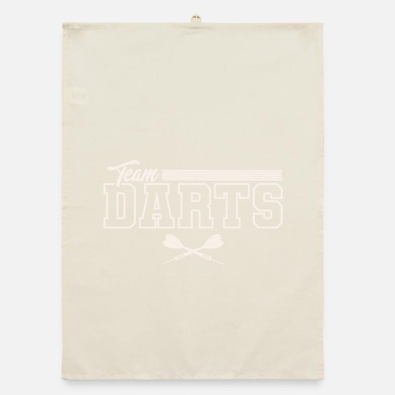 Dart Darten Darts Team Organic dish towel