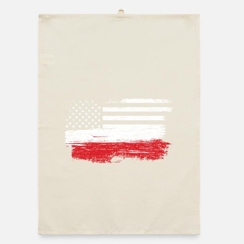 Drapeau américain brossé Art Torchon bio