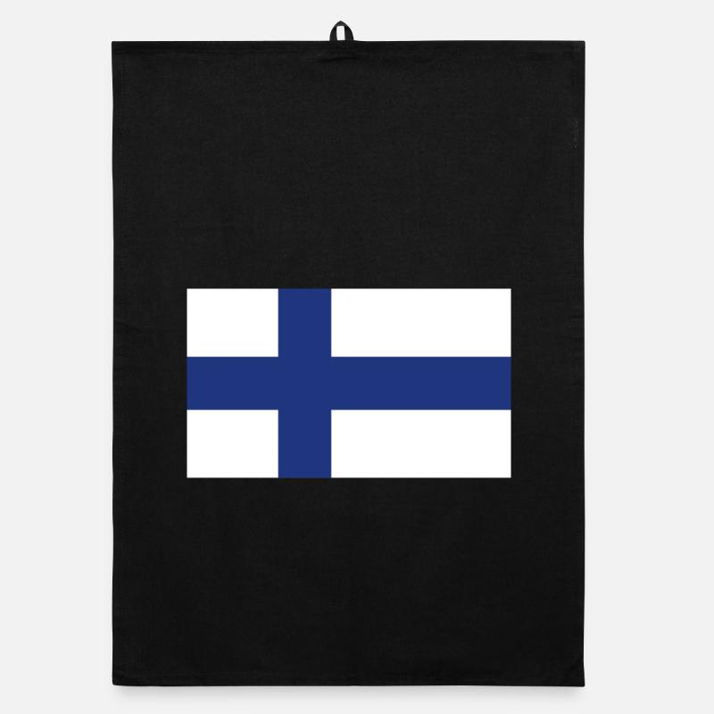 Drapeau national de la Finlande Torchon bio