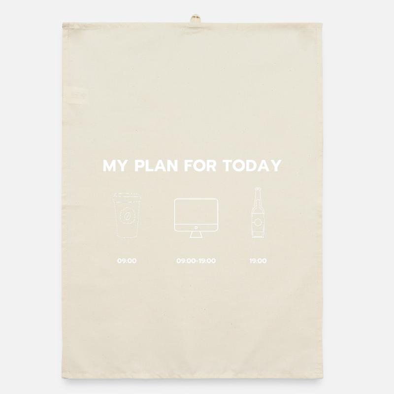 My plan for today Organic dish towel