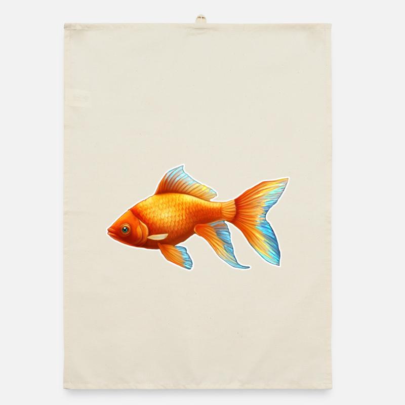 Goldfisch Nr.3 Organic Geschirrtuch