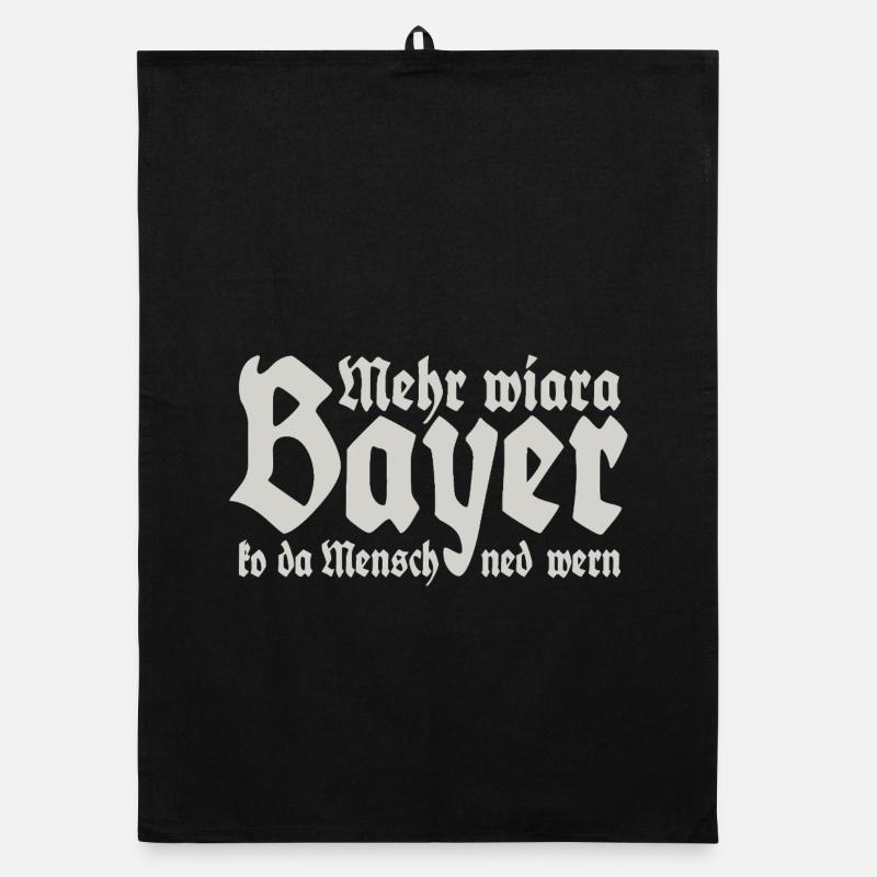 Man cannot become more than a Bavarian Organic dish towel