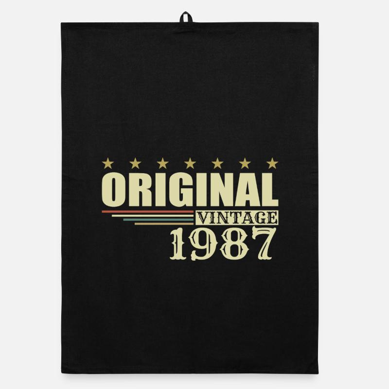 1987 Geburtstag 1987 Organic Geschirrtuch