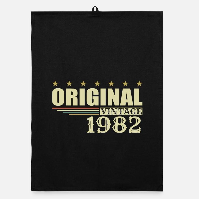 1982 Geburtstag 1982 Organic Geschirrtuch