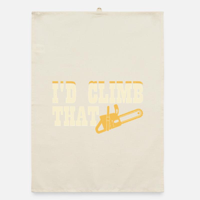 Baumpfleger Holzarbeiter Waldarbeiter Geschenk Organic Geschirrtuch