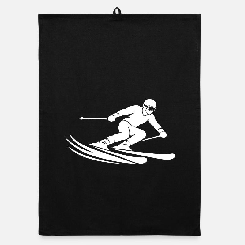 Ski Silhouette Torchon bio