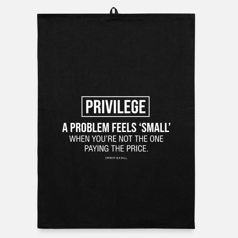 Empathie Statement Typografie Organic Geschirrtuch