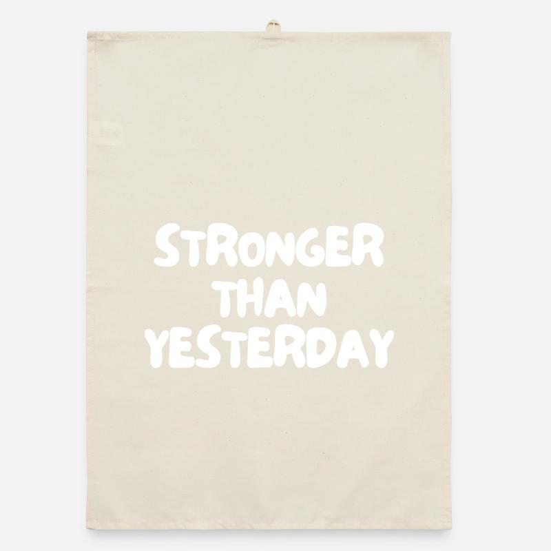 Stronger than yesterday Organic dish towel