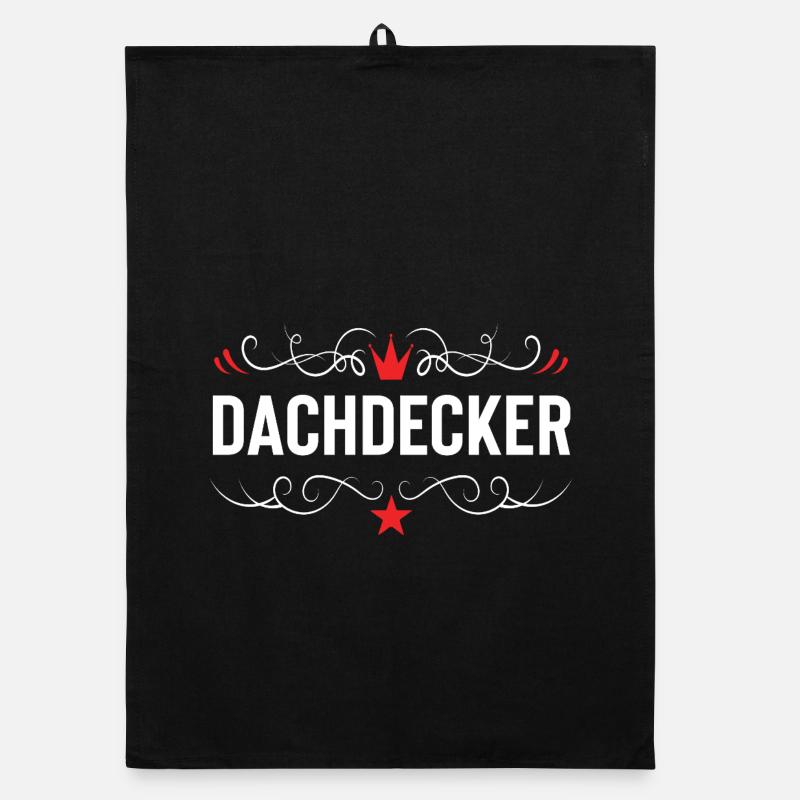 Dachdecker Beruf Organic Geschirrtuch