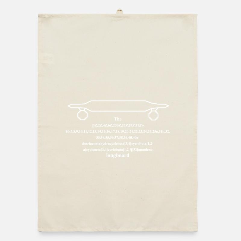 Longboard - longboard (blanc) Torchon bio