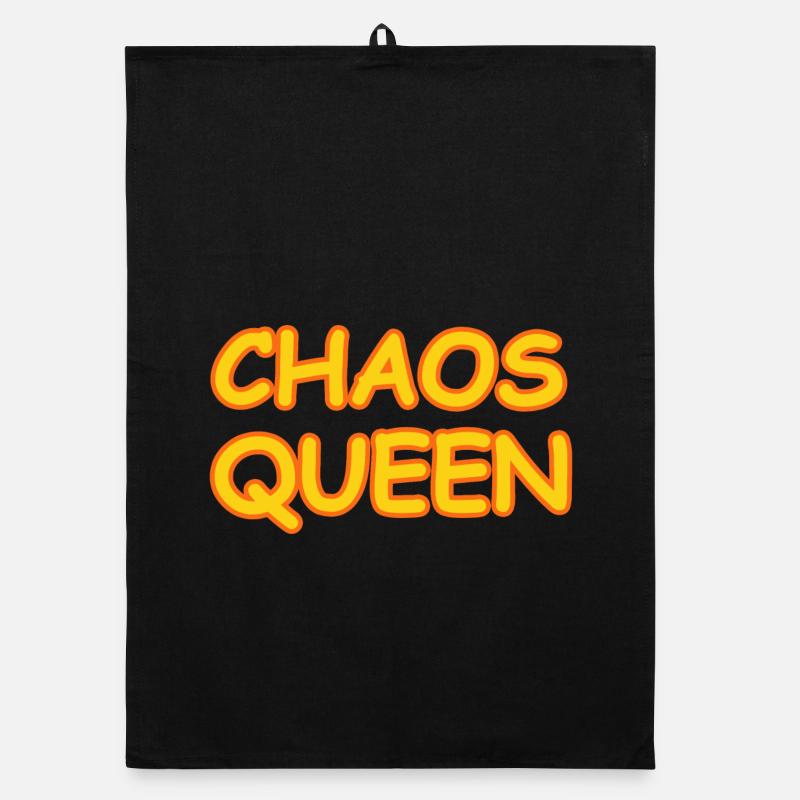 CHAOS QUEEN Organic dish towel