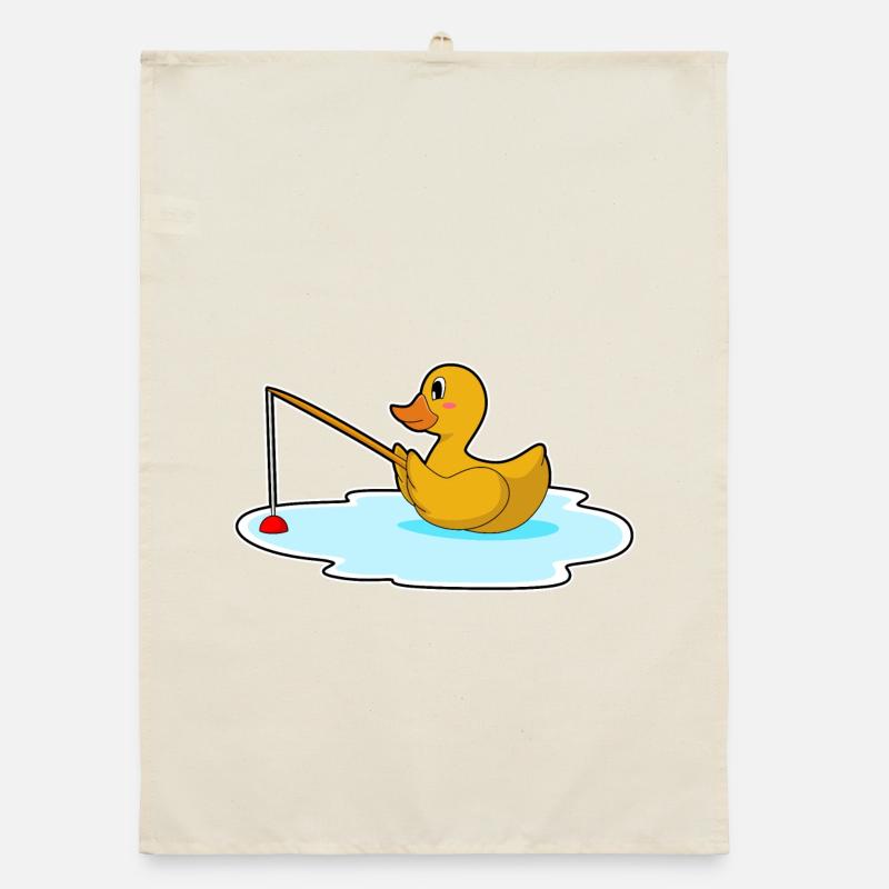Pêche à la canne pêcheuse pour les pêcheurs canards Torchon bio