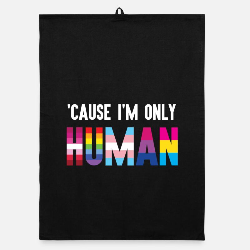 Pride Month LGBT - Weil ich auch nur ein Mensch bin Organic Geschirrtuch