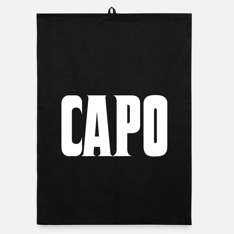 Capo - Organic dish towel - black