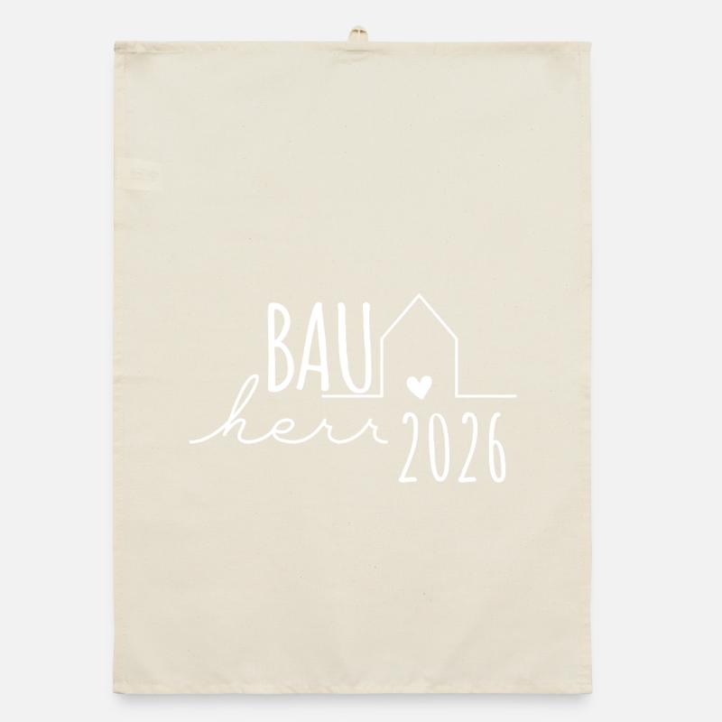 Constructeur 2026 - Builders Partnerlook Hausbau Torchon bio