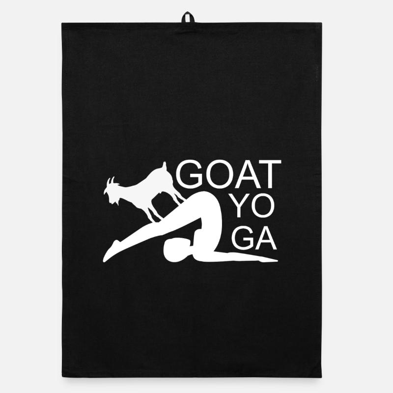 Goat Yoga Organic Geschirrtuch