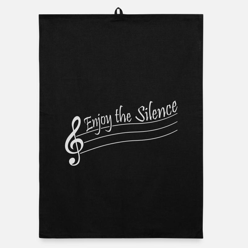 Profitez du silence Dire calme Silence Introverti Torchon bio