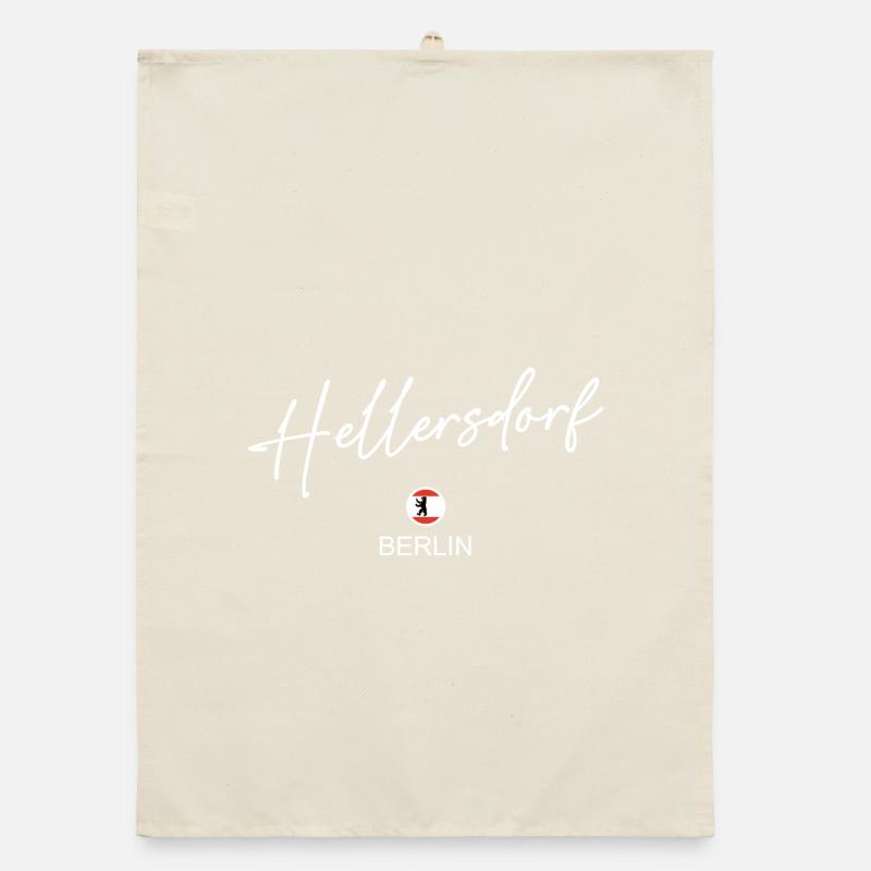 Hellersdorf - Drapeau de Berlin - Ours de Berlin - Berli Torchon bio