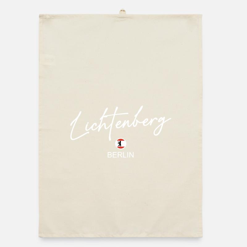 Lichtenberg - Drapeau de Berlin - Ours de Berlin Torchon bio