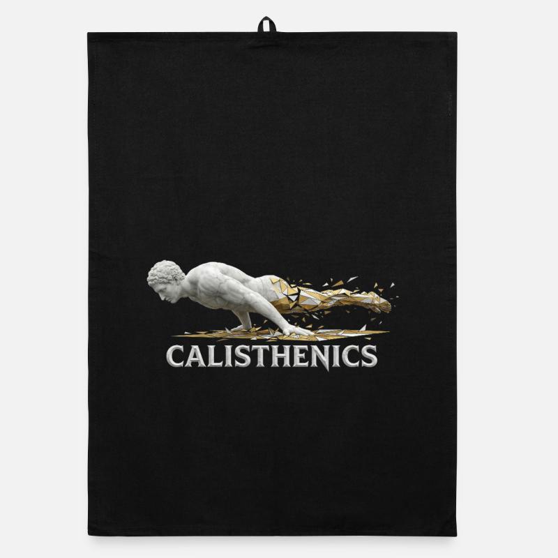 Calisthenics Planche - Griechische Statue Organic Geschirrtuch