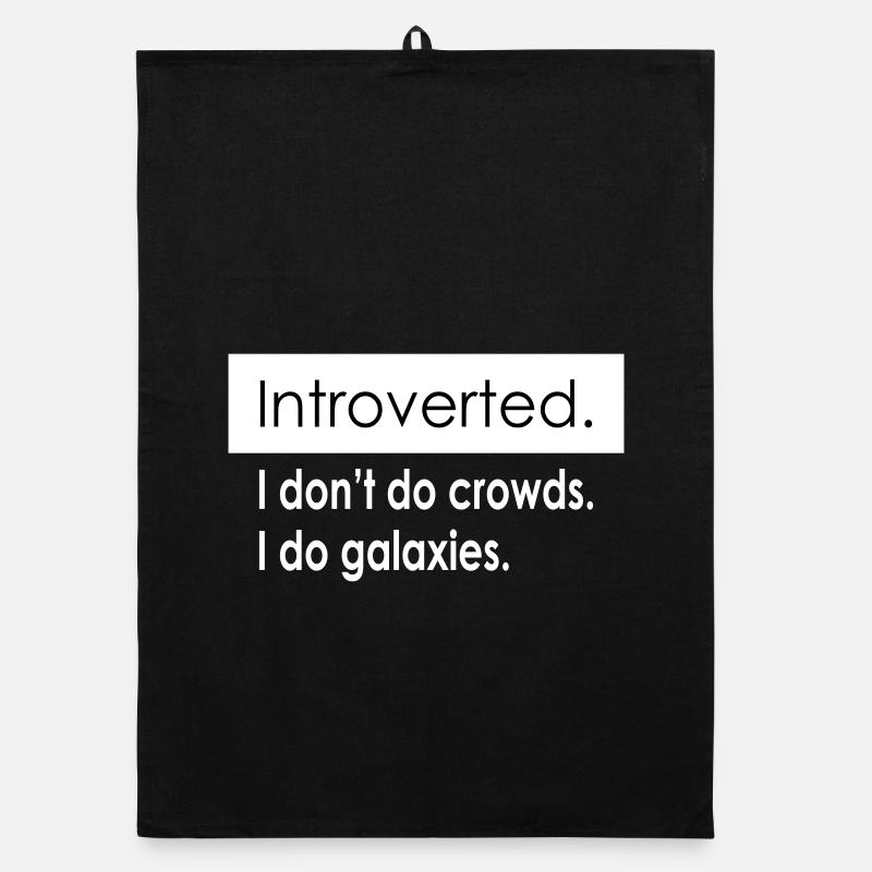 Introvert Quotes Organic dish towel