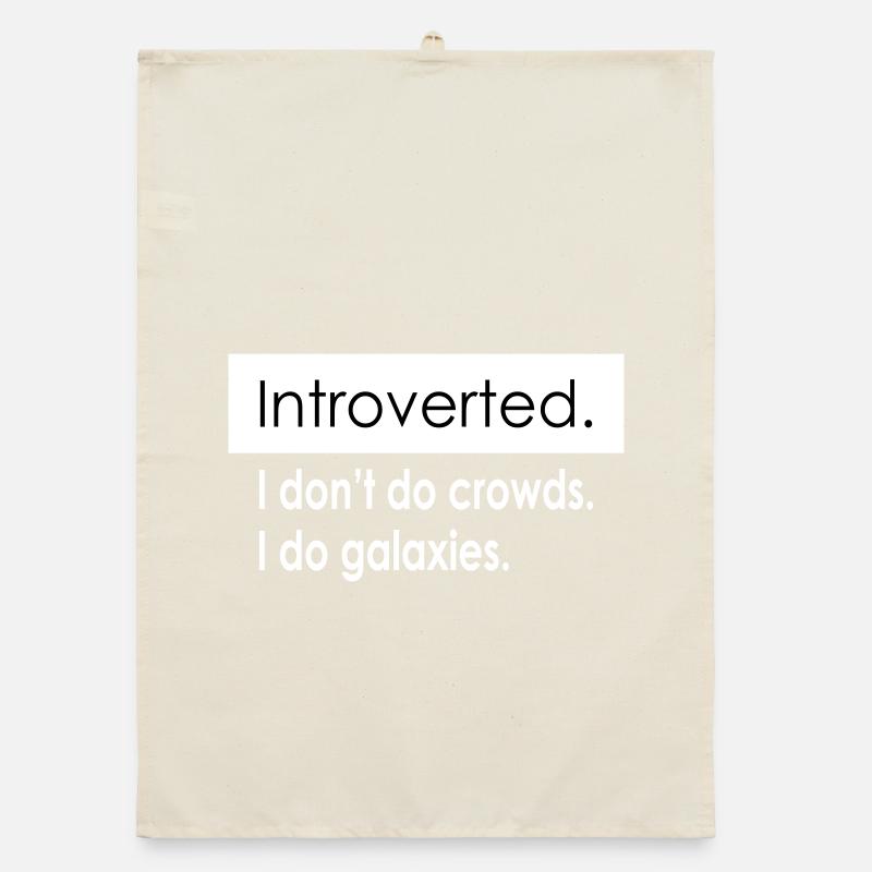 Introvert Quotes Organic dish towel