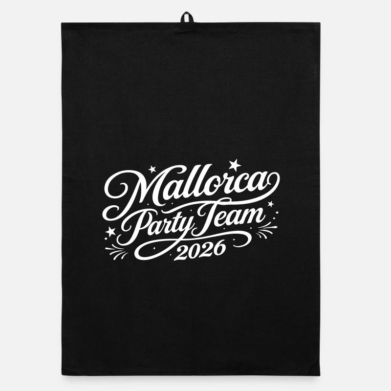 Mallorca Party Team 2026 Organic Geschirrtuch