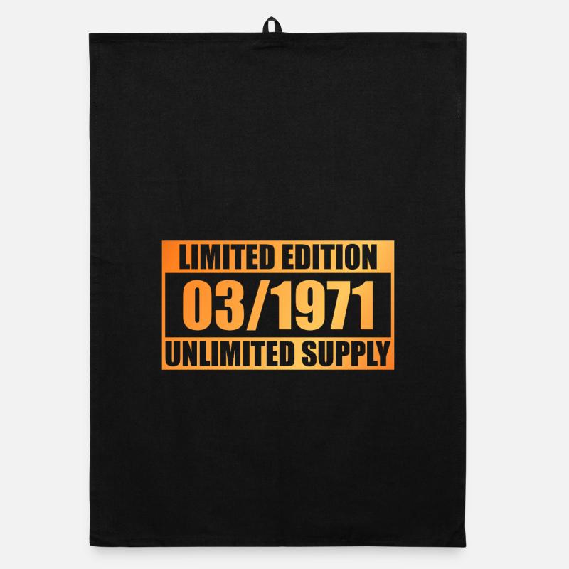 55th Birthday Limited Edition - ꝏ Supply 03/1971 Organic dish towel
